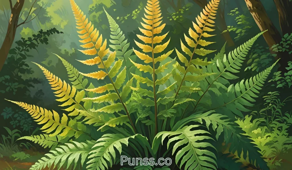 Ferns unfurl slowly with a graceful touch.
