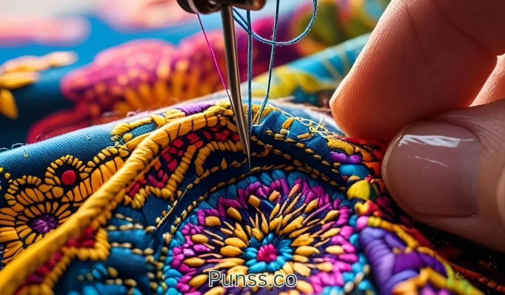 My sewing’s on point, literally