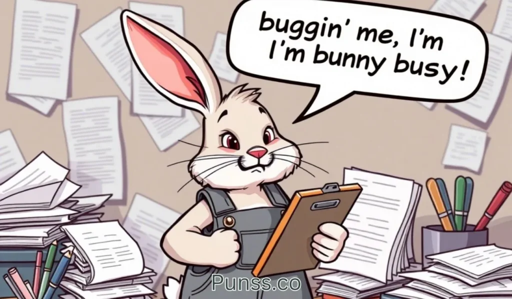 Stop buggin’ me, I’m bunny busy!