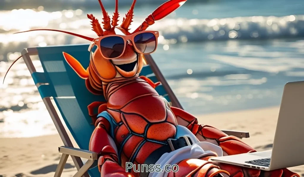 The lobster’s blog is trending—full of tips for a clawsome life!