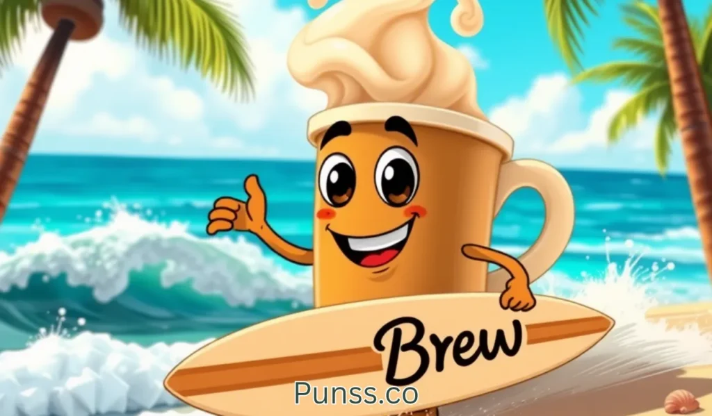Why did the coffee go to the beach To catch some waves and brew!