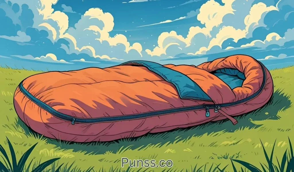 Why did the sleeping bag go solo It needed some space.