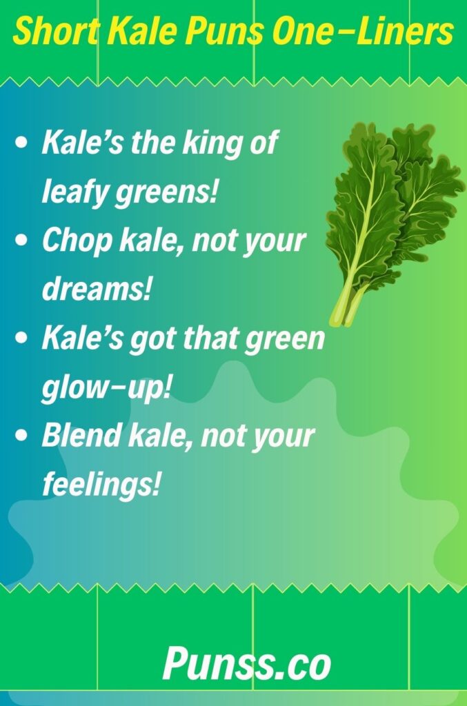 Short Kale Puns One-Liners